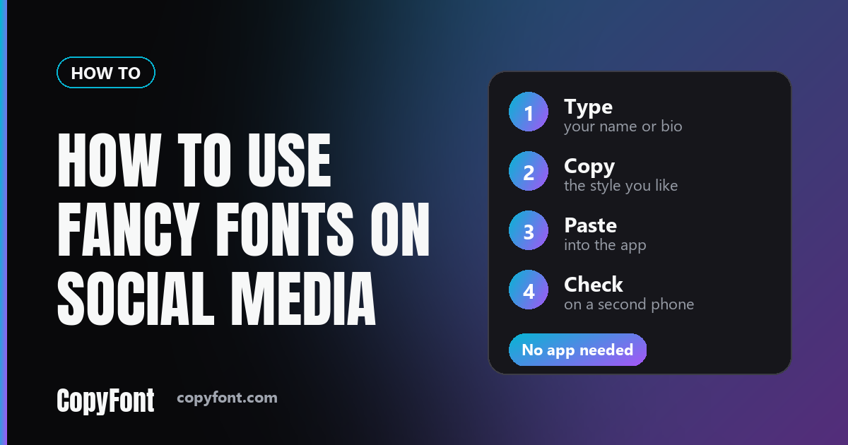 How to Use Fancy Fonts on Instagram, TikTok and Discord
